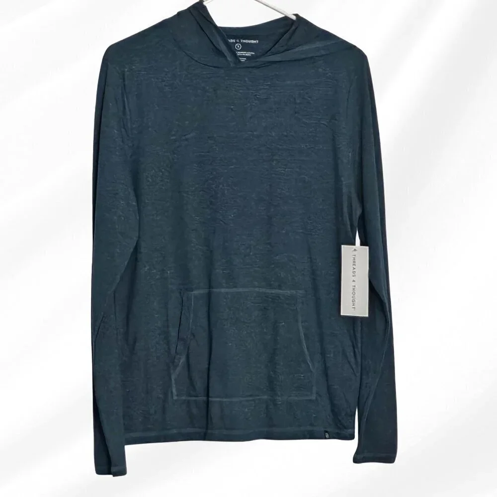 2/$30 Threads 4 Thought Long Sleeve Hooded Shirt Size S NWT - Picture 1 of 6